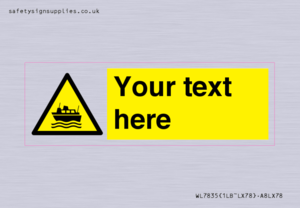 Custom warning ferries crossing vessels